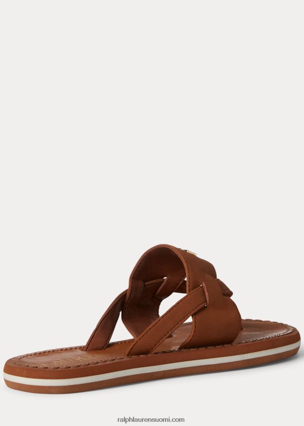 Ralph Lauren naiset rosalind sandaali 0Z24ZR4986 rusketus