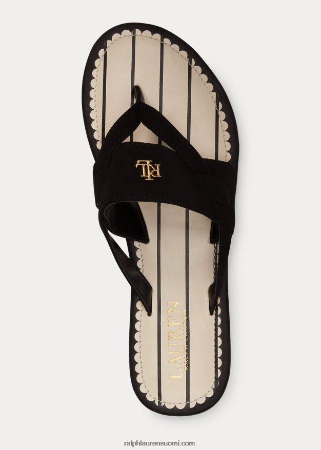 Ralph Lauren naiset rosalind sandaali 0Z24ZR4987 musta
