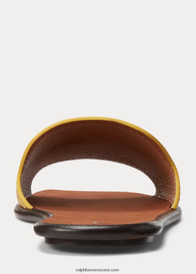 Ralph Lauren naiset vachetta-nahkasandaali 0Z24ZR4970 limonin