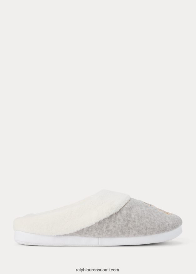 Ralph Lauren naiset fleece-logotossut 0Z24ZR9719 harmaa kanerva