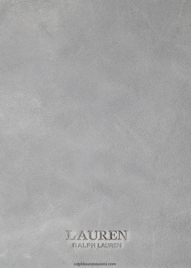 Ralph Lauren naiset pesty nahka keskikokoinen emmi bucket laukku 0Z24ZR5366 valtameri