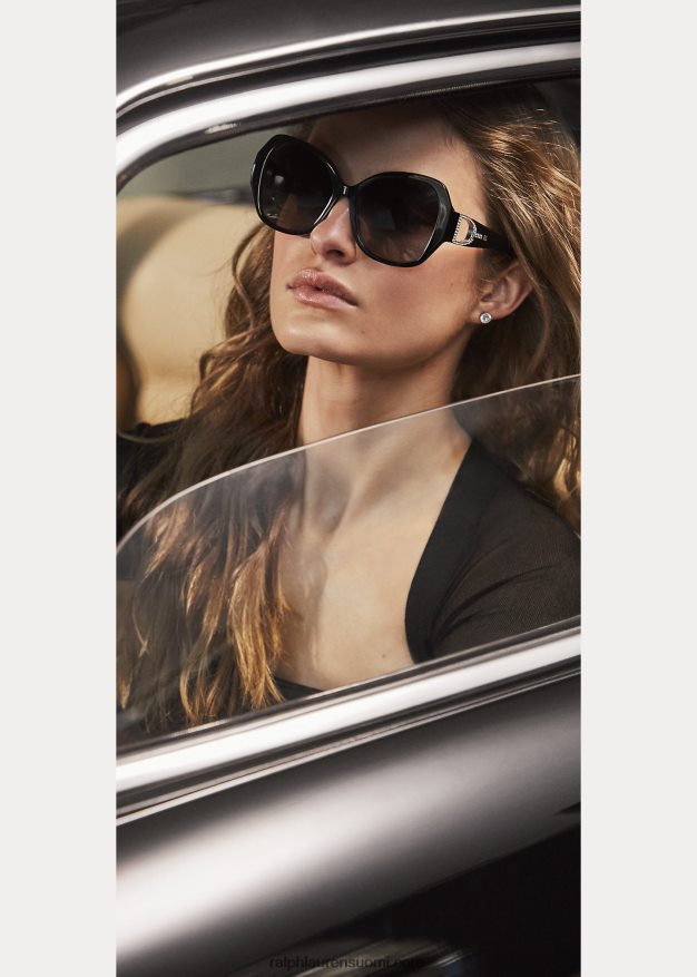 Ralph Lauren naiset jalusti pave aurinkolasit 0Z24ZR5581 kiiltävä musta