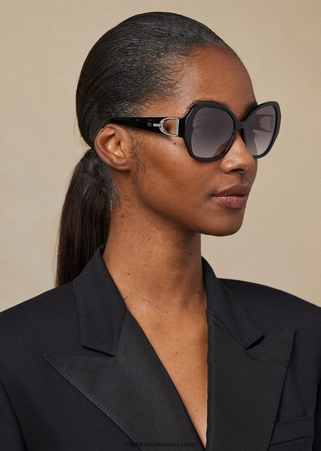 Ralph Lauren naiset jalusti pave aurinkolasit 0Z24ZR5581 kiiltävä musta