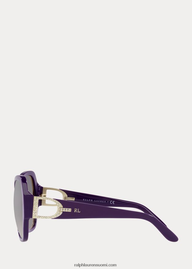 Ralph Lauren naiset jalusti pave aurinkolasit 0Z24ZR5582 kiiltävä violetti