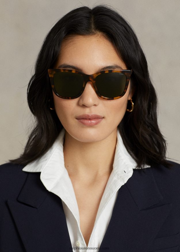 Ralph Lauren naiset polo wayfarer aurinkolasit 0Z24ZR5540 kiiltävä havanna