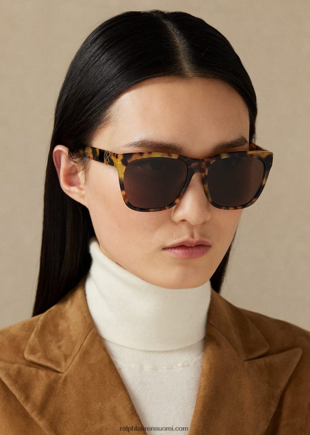 Ralph Lauren naiset rl ricky ii aurinkolasit 0Z24ZR5575 täplikäs havanna