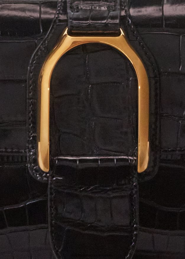 Ralph Lauren naiset alligaattori welington crossbody laukku 0Z24ZR5266