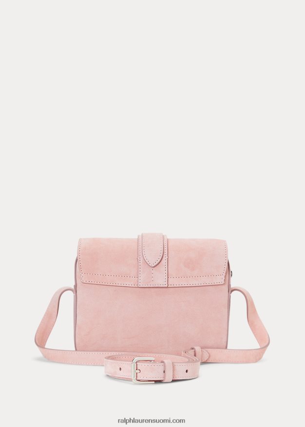Ralph Lauren naiset calf-mohka welington crossbody laukku 0Z24ZR5140 baletin pinkki