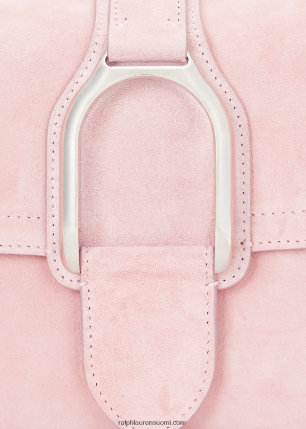 Ralph Lauren naiset calf-mohka welington crossbody laukku 0Z24ZR5140 baletin pinkki