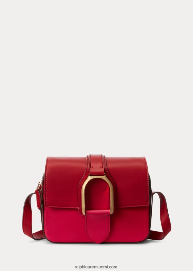 Ralph Lauren naiset kuun uudenvuoden welington crossbody laukku 0Z24ZR5264 punainen