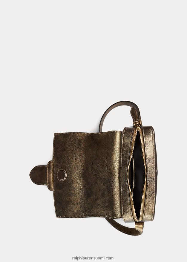 Ralph Lauren naiset metallinen welington crossbody laukku 0Z24ZR5261 pronssi
