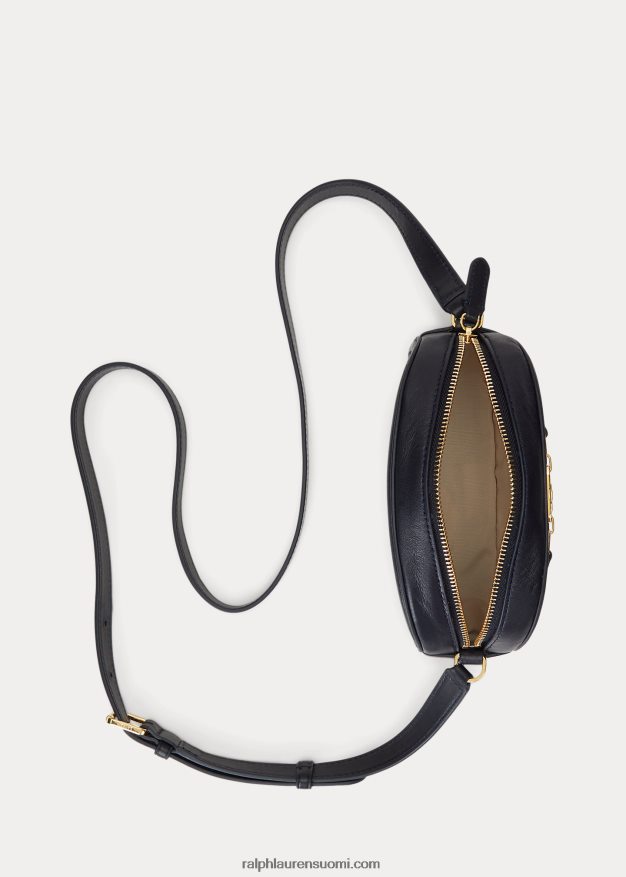 Ralph Lauren naiset monogrammi medium jordynn crossbody laukku 0Z24ZR5382 laivasto