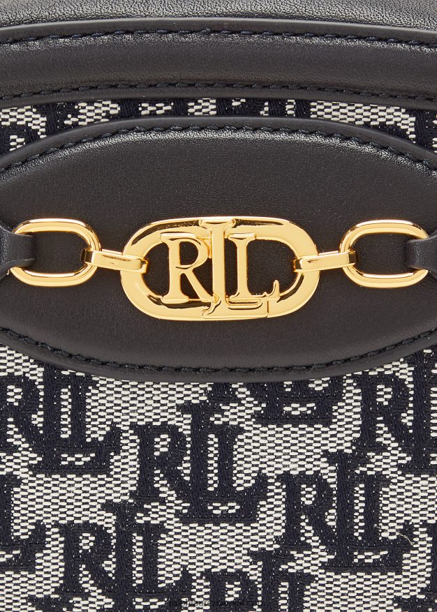 Ralph Lauren naiset monogrammi medium jordynn crossbody laukku 0Z24ZR5382 laivasto