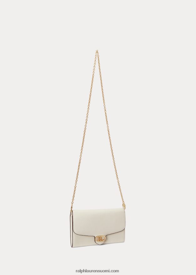 Ralph Lauren naiset nahkaa medium adair crossbody 0Z24ZR5394 vanilja