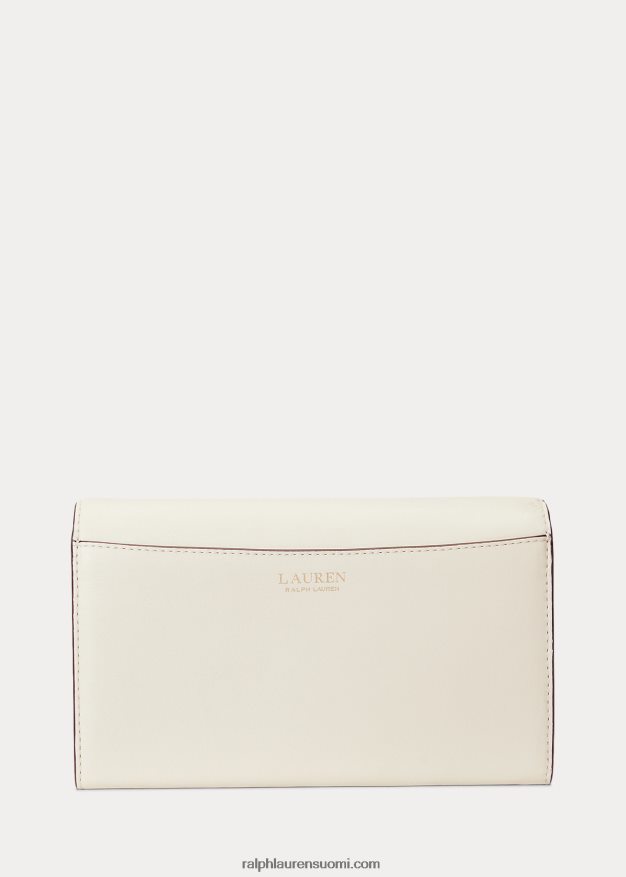 Ralph Lauren naiset nahkaa medium adair crossbody 0Z24ZR5394 vanilja
