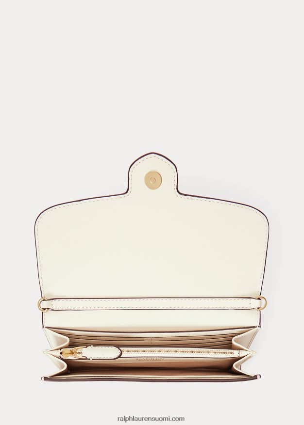 Ralph Lauren naiset nahkaa medium adair crossbody 0Z24ZR5394 vanilja