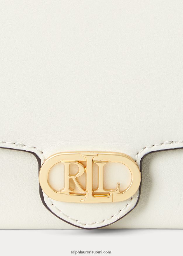 Ralph Lauren naiset nahkaa medium adair crossbody 0Z24ZR5394 vanilja