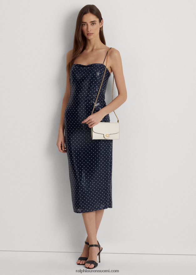 Ralph Lauren naiset nahkaa medium adair crossbody 0Z24ZR5394 vanilja