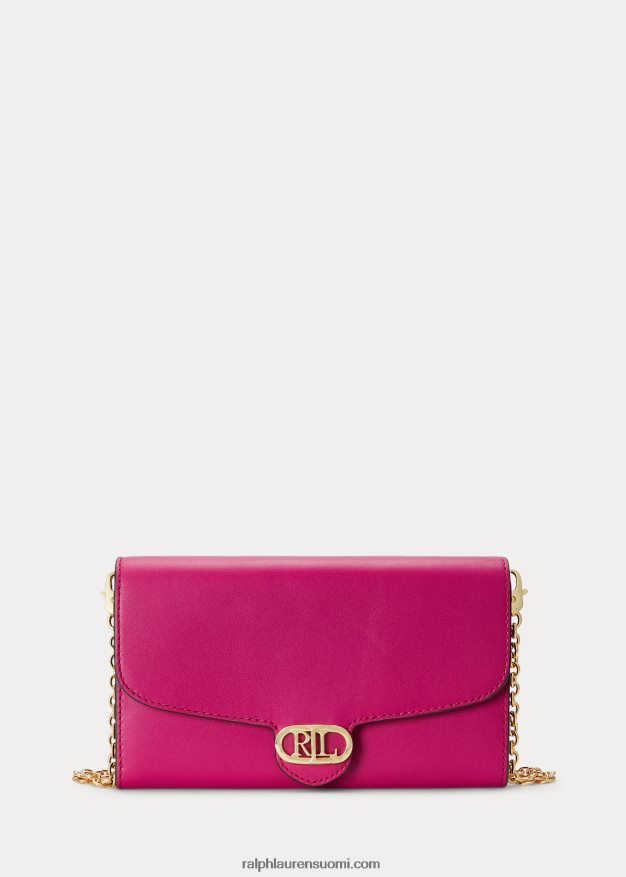 Ralph Lauren naiset nahkaa medium adair crossbody 0Z24ZR5399 fuschia marja