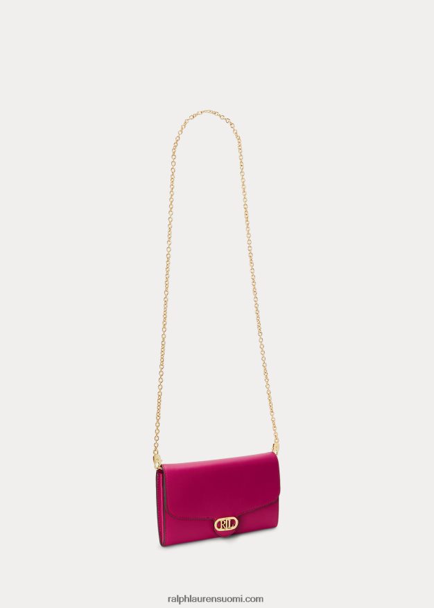 Ralph Lauren naiset nahkaa medium adair crossbody 0Z24ZR5399 fuschia marja