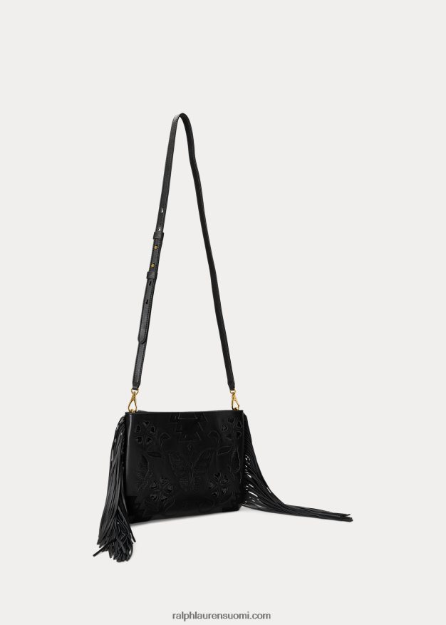 Ralph Lauren naiset nahkaa medium elaina crossbody 0Z24ZR5439 musta