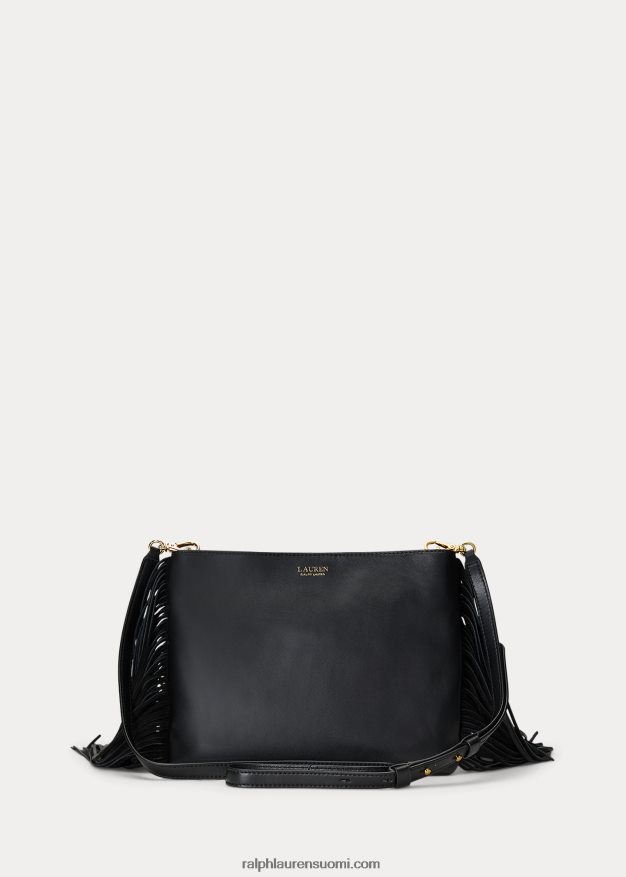 Ralph Lauren naiset nahkaa medium elaina crossbody 0Z24ZR5439 musta