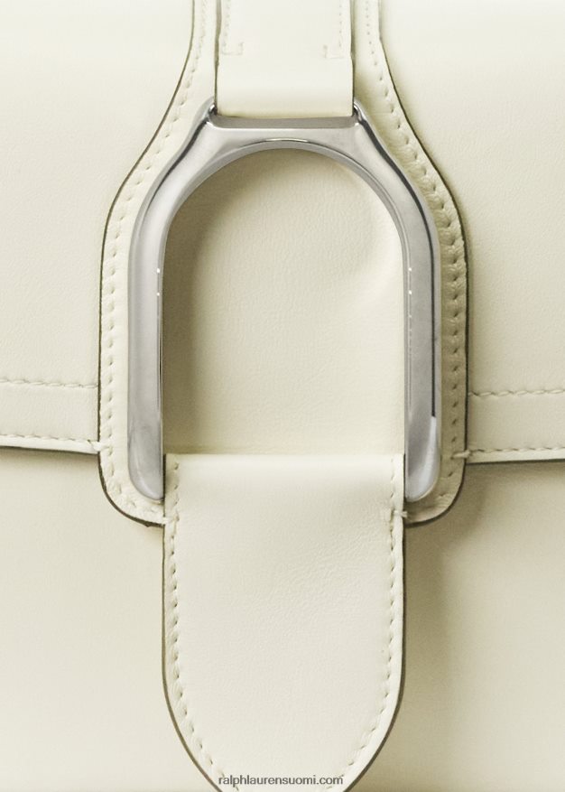 Ralph Lauren naiset vasikanahkainen welington crossbody laukku 0Z24ZR5143 lux kerma