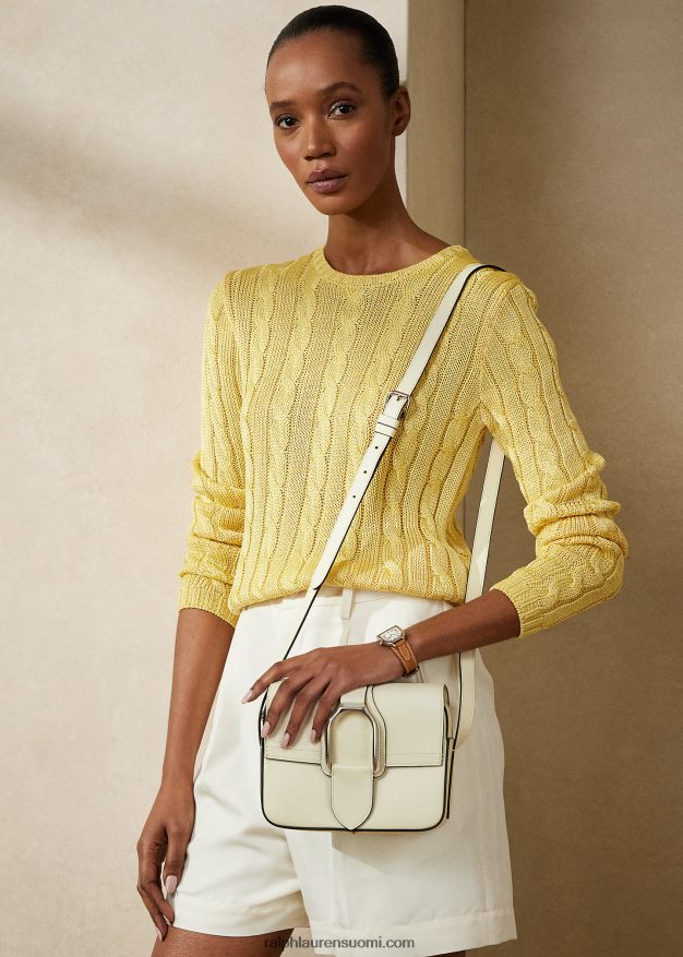 Ralph Lauren naiset vasikanahkainen welington crossbody laukku 0Z24ZR5143 lux kerma