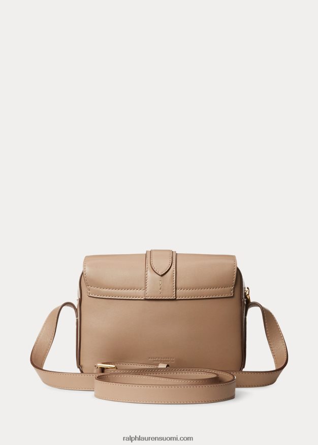 Ralph Lauren naiset vasikanahkainen welington crossbody laukku 0Z24ZR5258 taupe