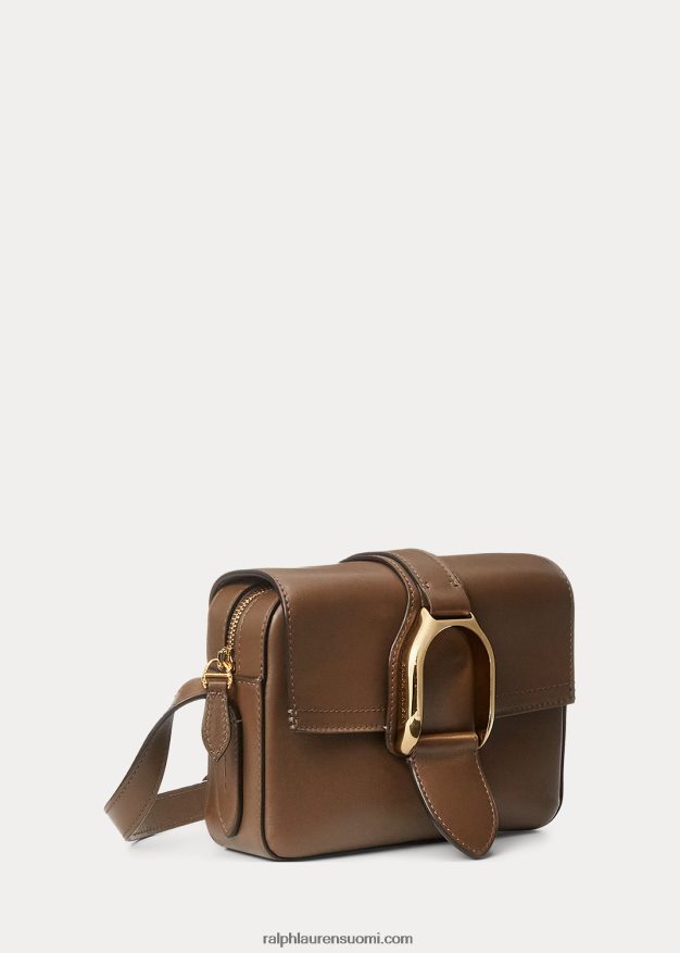 Ralph Lauren naiset vasikanahkainen welington crossbody laukku 0Z24ZR5259 tryffeli