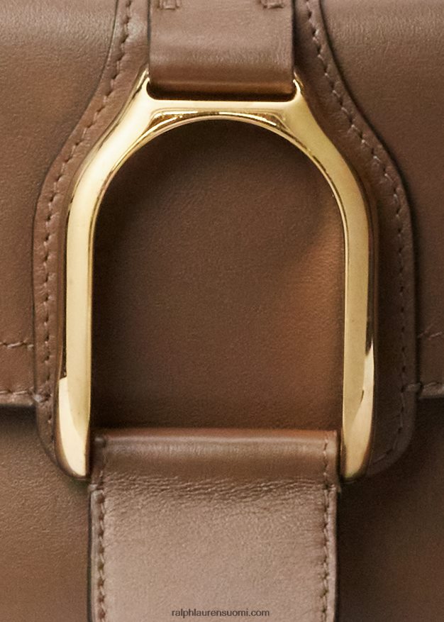 Ralph Lauren naiset vasikanahkainen welington crossbody laukku 0Z24ZR5259 tryffeli