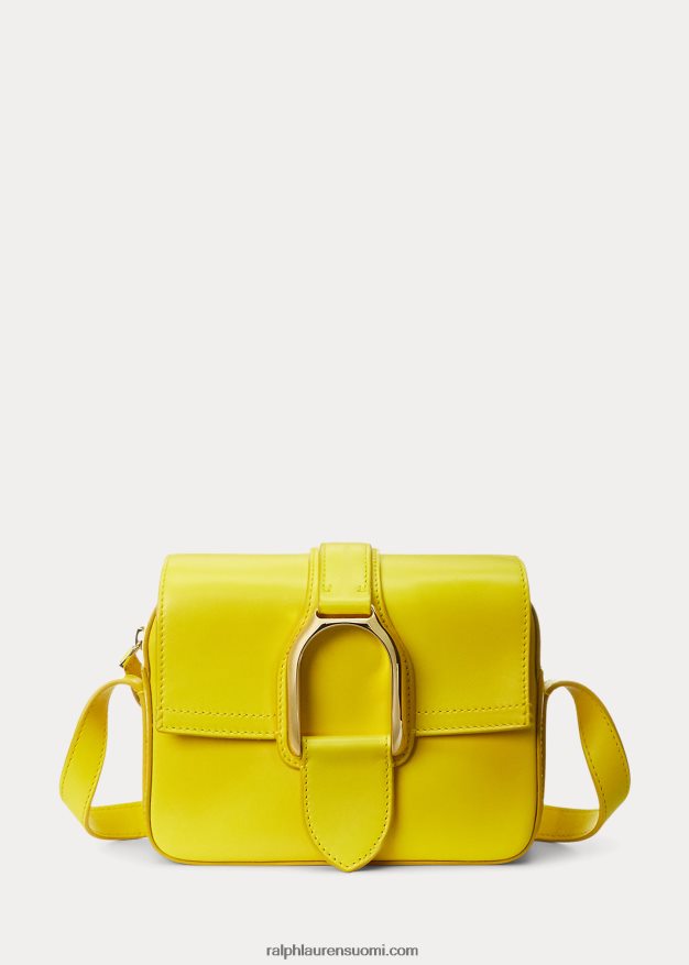 Ralph Lauren naiset vasikanahkainen welington crossbody laukku 0Z24ZR5263 kanarian keltainen