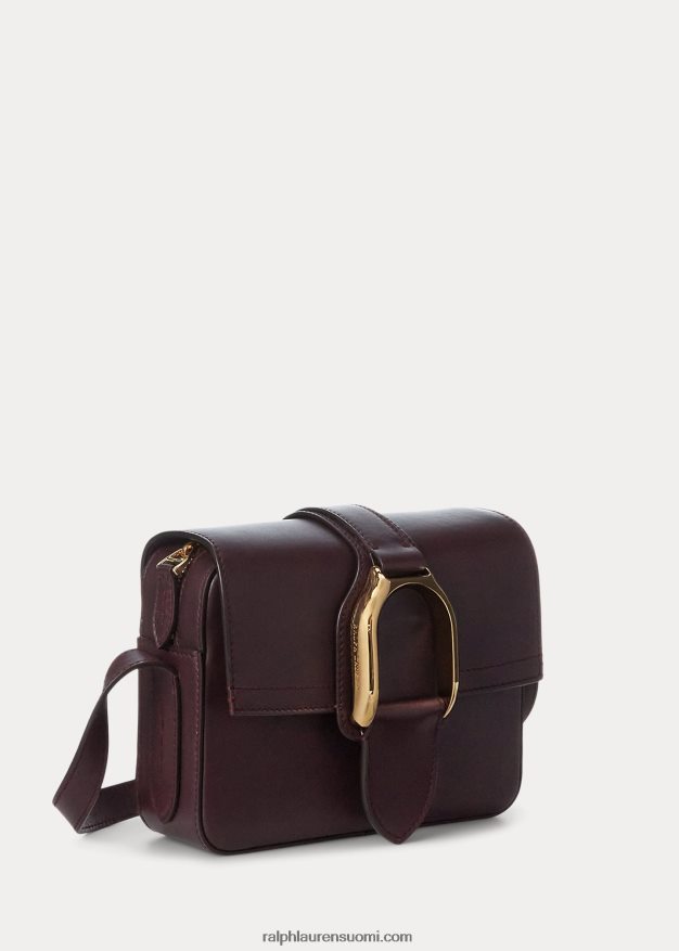 Ralph Lauren naiset vasikanahkainen welington crossbody laukku 0Z24ZR5269 bordeaux