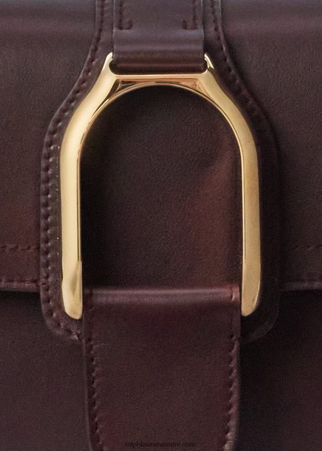 Ralph Lauren naiset vasikanahkainen welington crossbody laukku 0Z24ZR5269 bordeaux