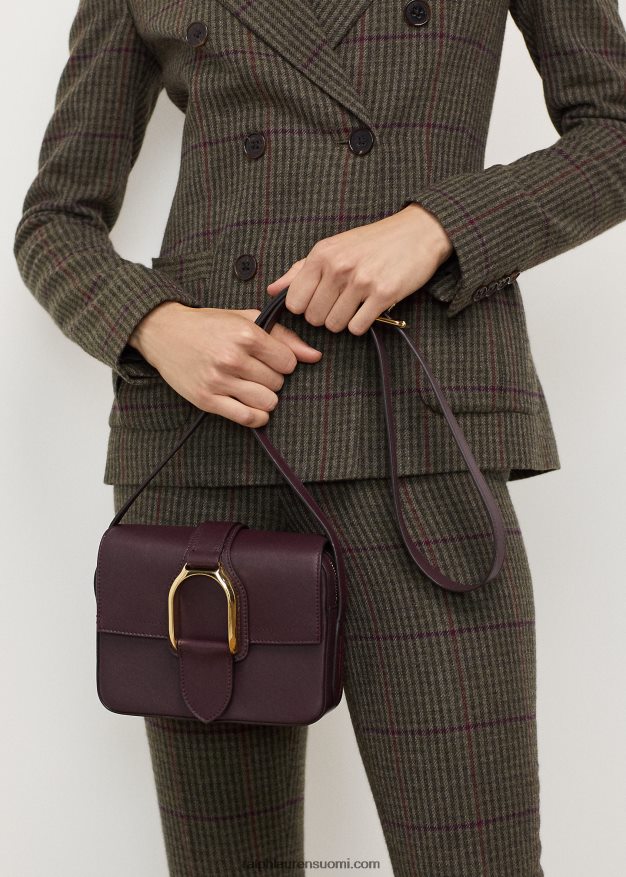 Ralph Lauren naiset vasikanahkainen welington crossbody laukku 0Z24ZR5269 bordeaux