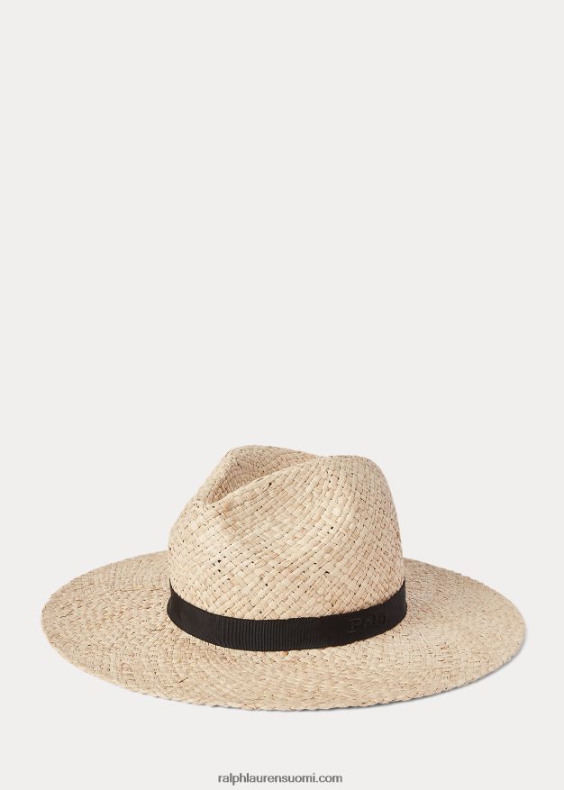 Ralph Lauren naiset raffia fedora aurinkohattu 0Z24ZR5548 luonnollinen