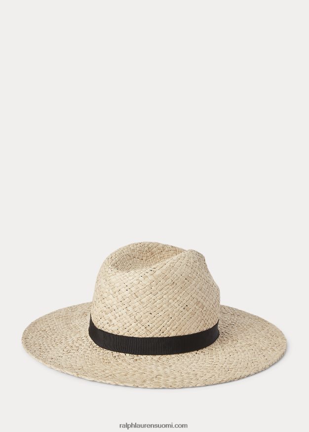 Ralph Lauren naiset raffia fedora aurinkohattu 0Z24ZR5548 luonnollinen