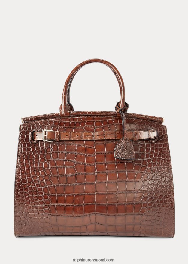 Ralph Lauren naiset alligaattori iso rl50 käsilaukku 0Z24ZR5304 suklaa