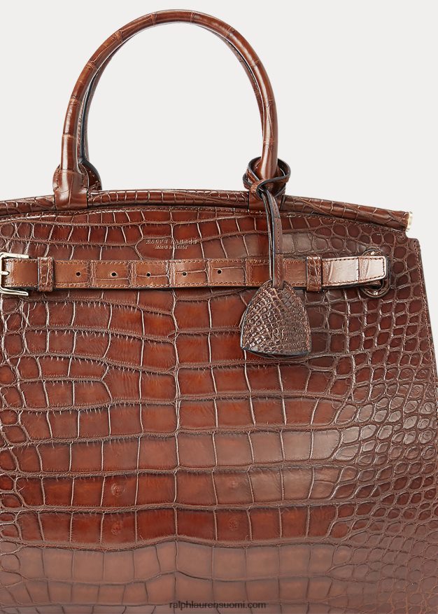 Ralph Lauren naiset alligaattori iso rl50 käsilaukku 0Z24ZR5304 suklaa