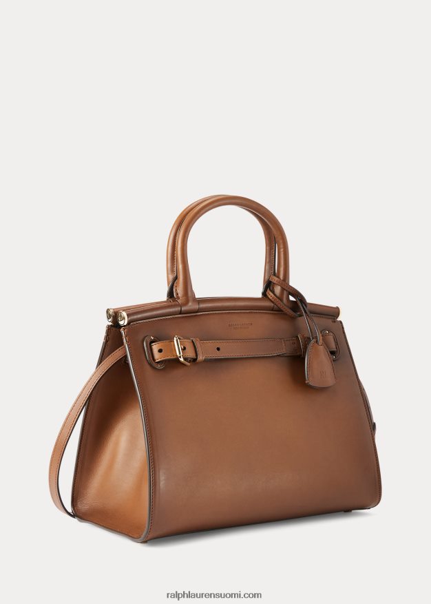 Ralph Lauren naiset kiillotettu keskikokoinen rl50 käsilaukku 0Z24ZR5298