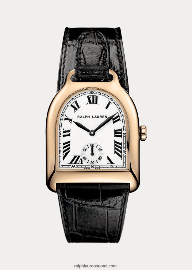 Ralph Lauren naiset keskikokoinen ruusukulta alligaattori 0Z24ZR2805