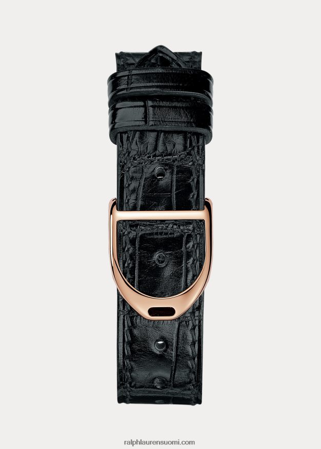 Ralph Lauren naiset keskikokoinen ruusukulta alligaattori 0Z24ZR2805