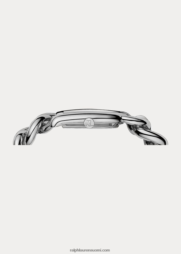 Ralph Lauren naiset pieni linkki terästä 0Z24ZR2847 valkoinen valintalinkki