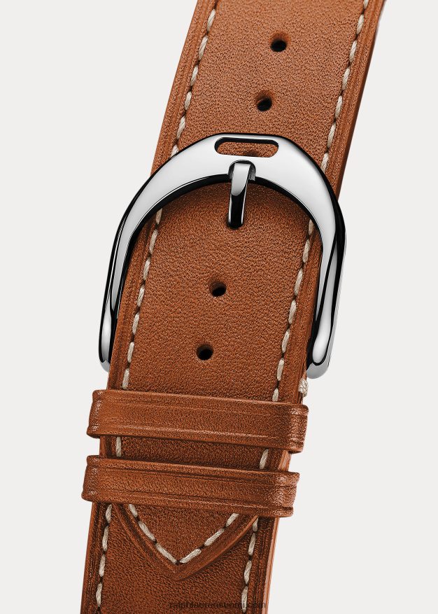 Ralph Lauren naiset pieni teräs 0Z24ZR2844 valkoinen kellotaulu