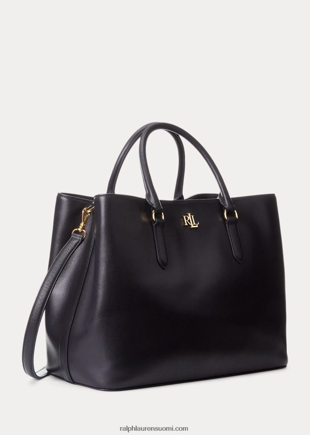 Ralph Lauren naiset nahkainen iso marcy-laukku 0Z24ZR5360 laivasto