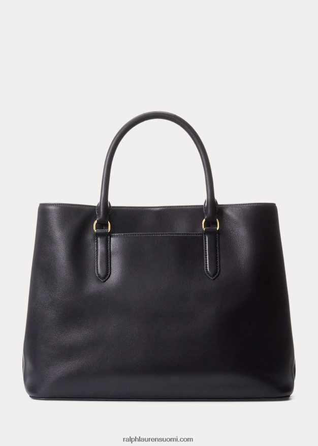 Ralph Lauren naiset nahkainen iso marcy-laukku 0Z24ZR5360 laivasto