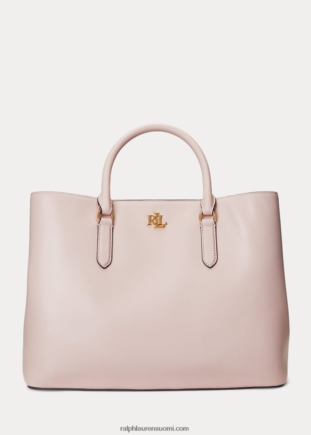 Ralph Lauren naiset nahkainen iso marcy-laukku 0Z24ZR5363 vaalea pinkki