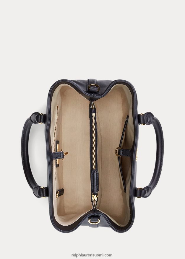 Ralph Lauren naiset nahkainen pieni marcy-laukku 0Z24ZR5356 laivasto