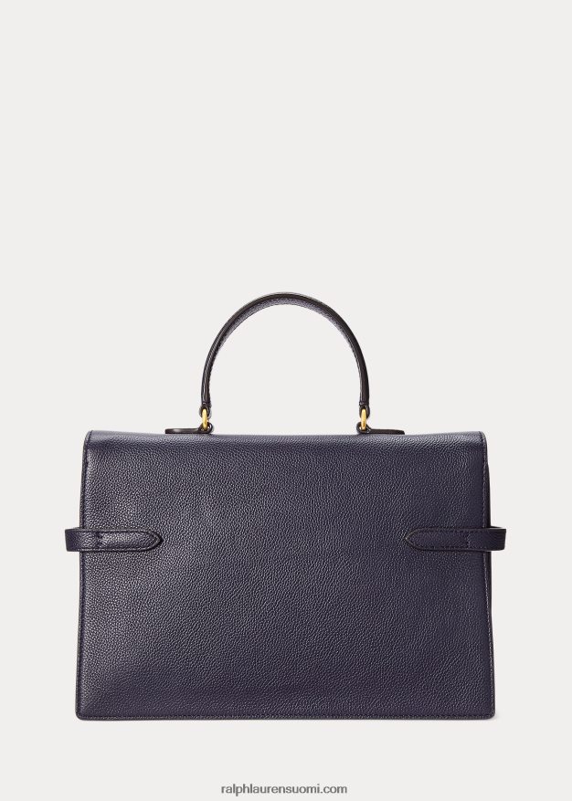 Ralph Lauren naiset polo id nahkainen laukku 0Z24ZR5186 keskiyön laivasto