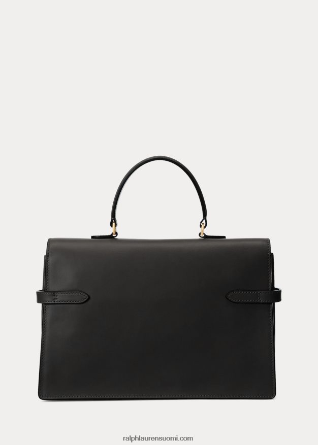 Ralph Lauren naiset polo id nahkainen laukku 0Z24ZR5187 musta